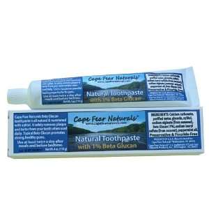 Cape Fear Naturals   Natural Toothpaste   Beta Glucan (Peppermint 