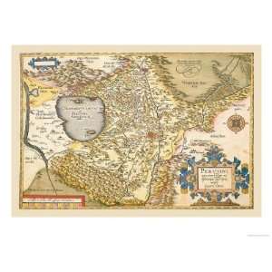   Giclee Poster Print by Abraham Ortelius, 24x32: Home & Kitchen