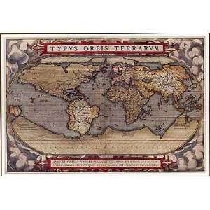  Old World Map II By Abraham Ortelius Highest Quality Art 