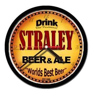  STRALEY beer and ale cerveza wall clock: Everything Else