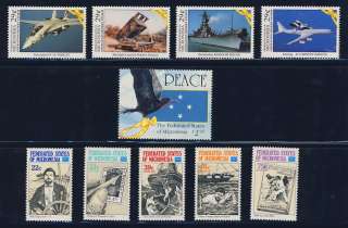 MICRONESIA #71//C25 MINT NEVER HINGED SETS & SOUVENIR SHEETS, CV$76.95