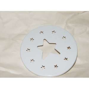   Star Small White Enamel Metal Candle Capper Topper: Everything Else