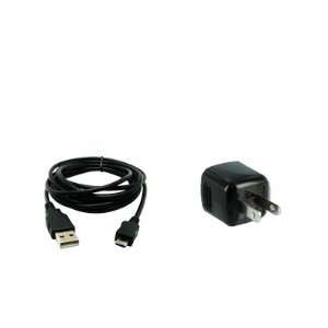  EMPIRE LG Viper LS840 8 USB Data Cable (Black) + USB Wall 