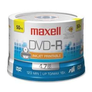  Maxell 4x DVD R Media,4.7GB   120mm Standard   50 Pack 