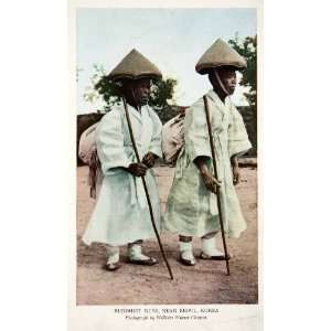 1912 Color Print Buddhist Nun Seoul Korea Chapin William Wisner 