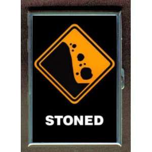 STONED DRUGS MARIJUANA FUNNY ID Holder, Cigarette Case or Wallet: MADE 