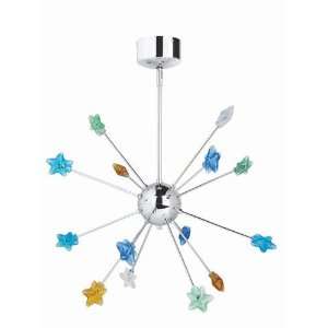 By Lite Source, Inc. Starstruck Collection Chrome / Amber, Blue, Clear 