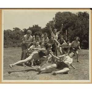  Big league,nothing,game,woman,slide,base,softball,1930 