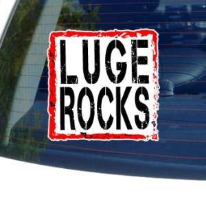  Luge Rocks   Window Bumper Laptop Sticker: Automotive