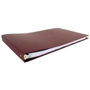  11x17 1 Round Ring Maroon Poly Binder: Office Products