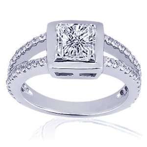   Radiant Cut Halo Diamond Engagement Ring Pave: Fascinating Diamonds