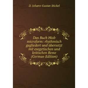   Beme (German Edition) (9785874330781) D. Johann Gustav Stickel Books