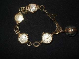   Design Hand Made Artisan Steampunk Watch Charm Bracelet Wow!!  
