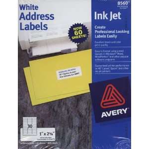  Ink Jet White Address Labels