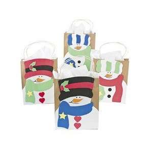  Snowman Paper Gift Bags (pack of 12) Health & Personal 