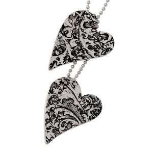  Stainless Steel Storm Heart Pendant Necklace: Jewelry