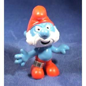  The Smurfs Papa Smurf Pvc Figure: Toys & Games