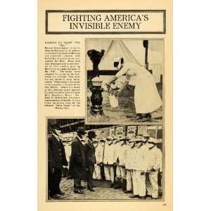   Illness Soldier Deaths WWI   Original Halftone Print
