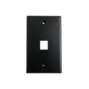  MIG+ 1 Port Wall Plate, 2.3/4(W)x4.1/2(H)   BlacK 