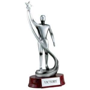   Trophies   11 inches Silver Resin Star Victory Figure Toys & Games
