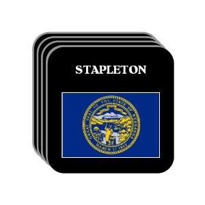  US State Flag   STAPLETON, Nebraska (NE) Set of 4 Mini 