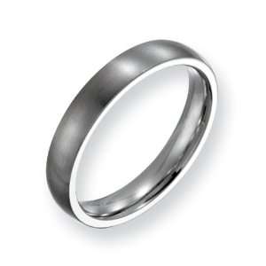  Stainless Steel 4mm Brushed Comfort Fit Wedding Band Ring 
