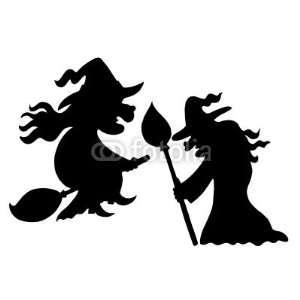 Wallmonkeys Peel and Stick Wall Decals   Witch Silhouettes   Removable 