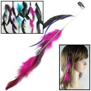 Fashion Feather Hair Extension Features Size 12 Clip to Feather Tip 