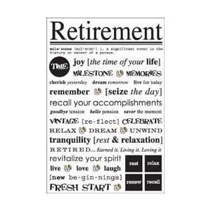  SRM Stickers Express Yourself Retirement; 6 Items/Order 