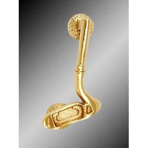 com Door Knockers, Golf Putter Doorknocker, Solid Cast Polished Brass 