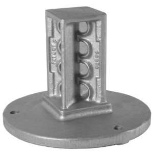   Surface Mount Breakaway Square Coupler for 2 1/4 Inch Sign Post Size