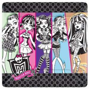   Party By amscan Monster High Square Dinner Plates 