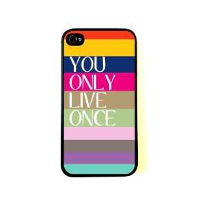  YOLO Spring Colors iPhone 4 Case   Fits iPhone 4 and iPhone 