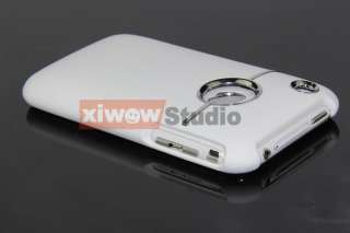 NEW DELUXE WHITE CASE COVER W/CHROME FOR iPhone 3G 3GS  