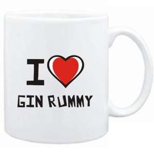  Mug White I love Gin Rummy  Hobbies