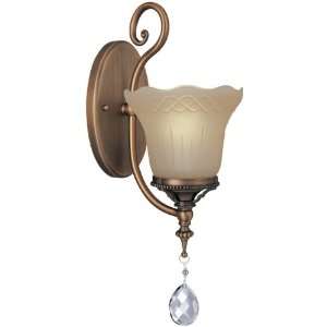  Darcy Collection 1 Light 15ö Brushed Copper Wall Lamp 