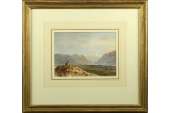 Simeon Fort French Castle Landscape Painting  