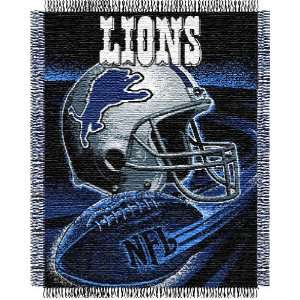  NFL Detroit Lions SPIRAL 48x60 Triple Woven Jacquard Throw 