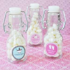   : Baby Shower Personalized Mini Glass Bottles: Health & Personal Care