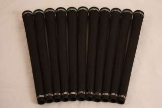 NEW 11 PIECE REPLACEMENT REGRIP GOLF CLUB BLACK HIGH TRACTION JUMBO 