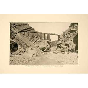 1929 Print Chappar Rift Bridge Railway Engineering Pakistan Historic 