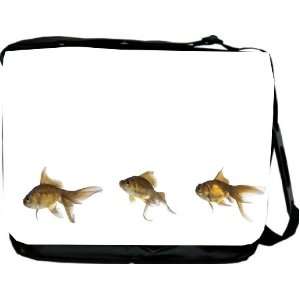  Rikki KnightTM Goldfish swimming Design Messenger Bag   Book 