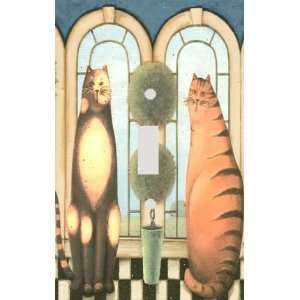  Two Tall Cats Decorative Switchplate Cover