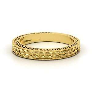  Charlotte Band, 14K Yellow Gold Ring: Jewelry