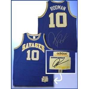  Dennis Rodman Autographed/Hand Signed Southeastern Oklahoma 