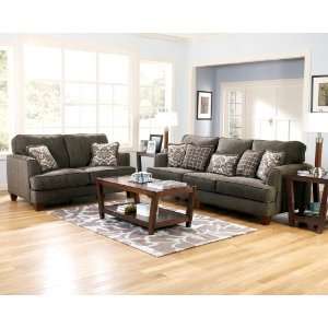 Contemporary Design Upholstery Sofa, Loveseat, and Chair Set:  
