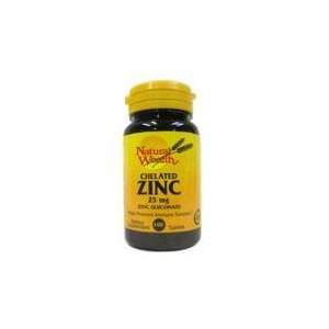  ZINC TB 25 MG CHELATED NAT/WL Size 100 Health & Personal 