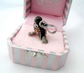 Auth Juicy Couture Pave Song Bird Charm  