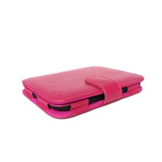 Nook 2 2nd Simple Touch Genuine Leather Cover Case Hot Pink 