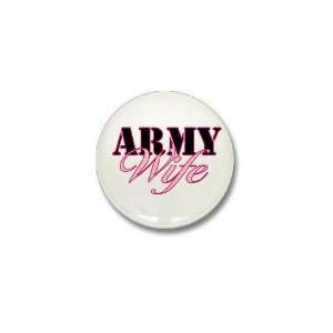  Army Wife Military Mini Button by  Patio, Lawn 